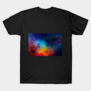 SPACE IS THE PLACE - COLOURFUL INTERSTELLAR COSMOS (ASTRAL STARLIGHT MOONBEAM) T-Shirt